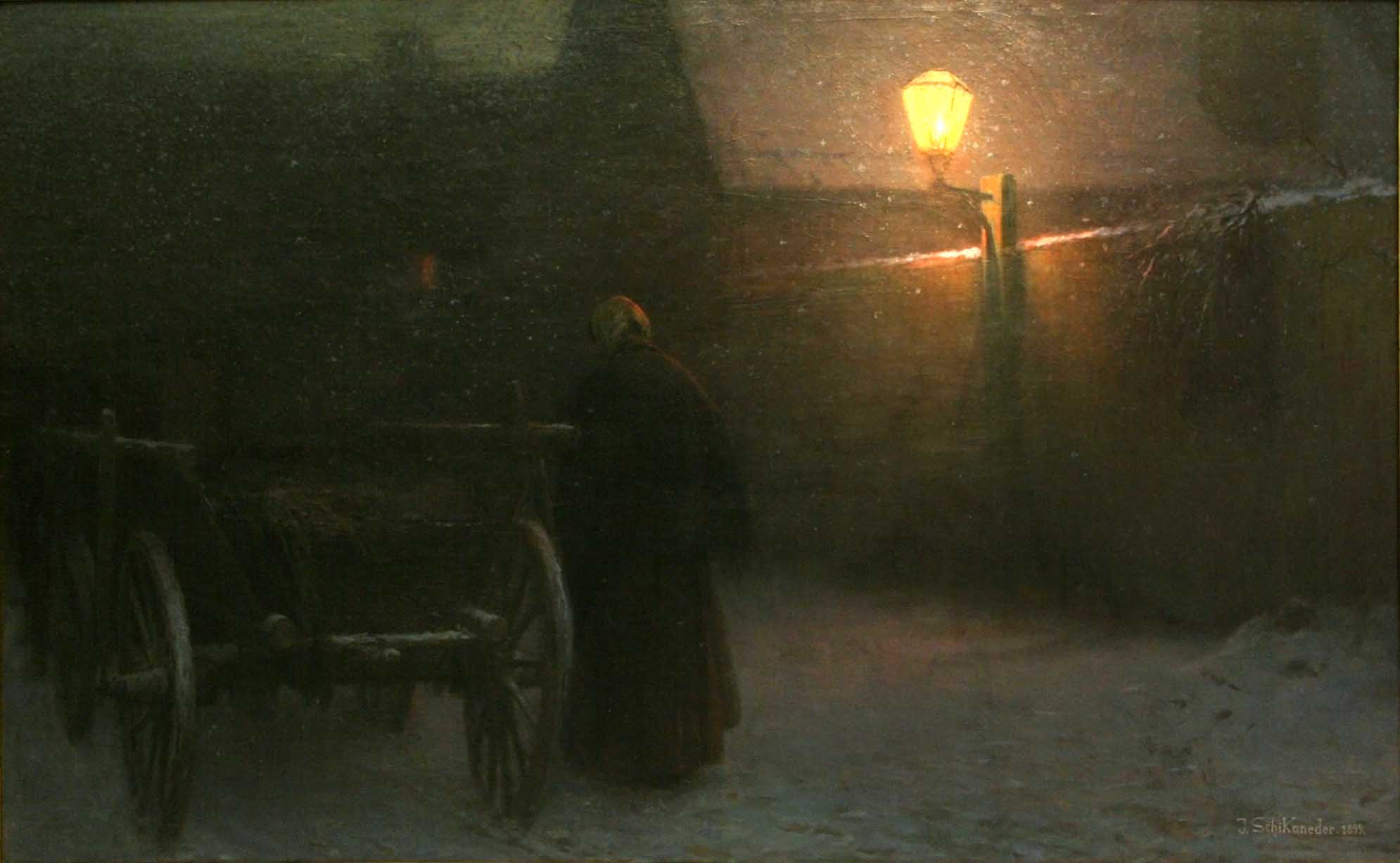 Jakub Schikaneder Twilight in Winter